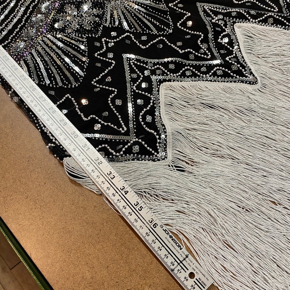 Vintage Sequin and fringed Dress- like new - Picture 11 of 12